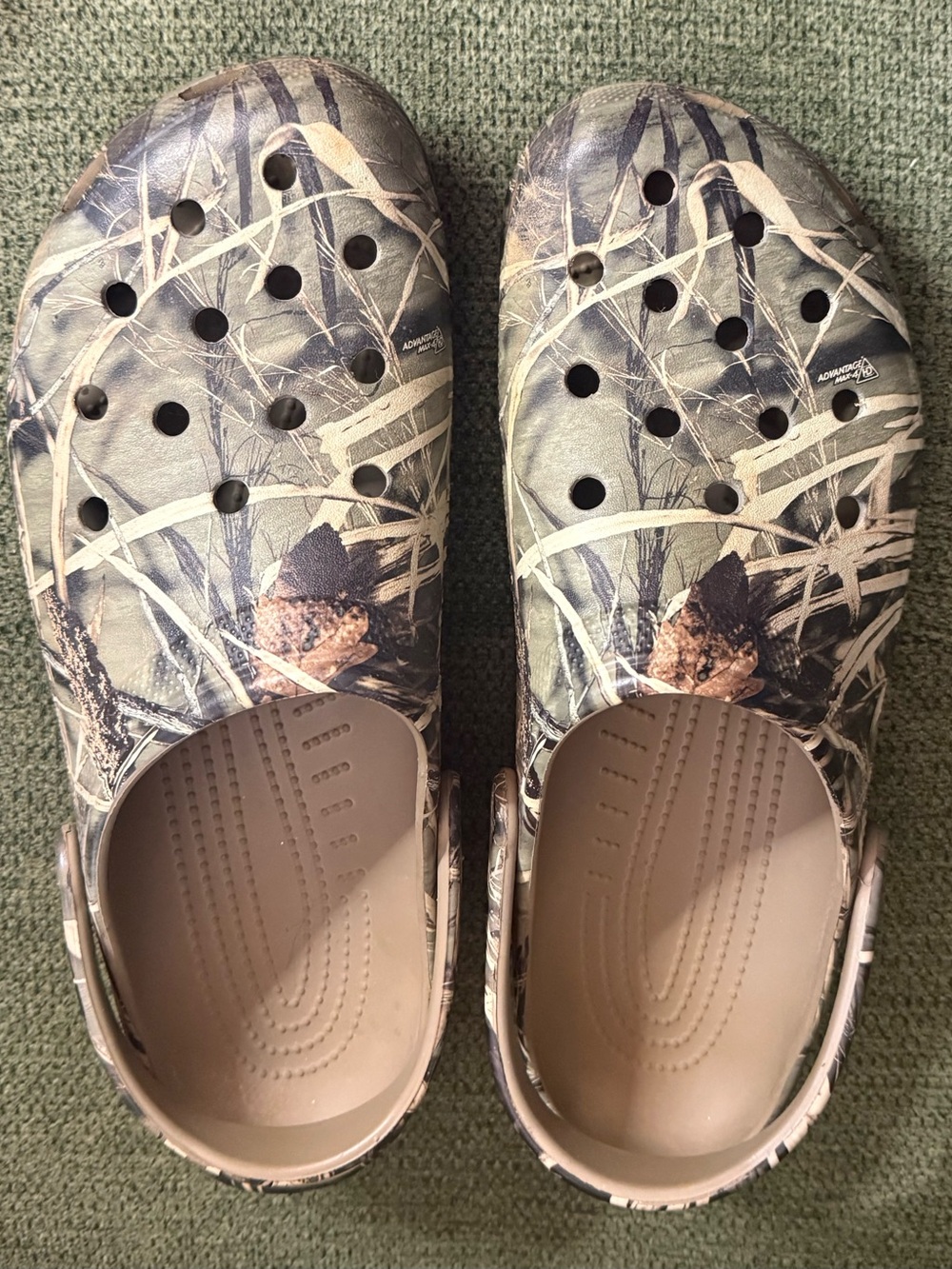 Crocs Men's Realtree Camo Classic Clogs Size 15